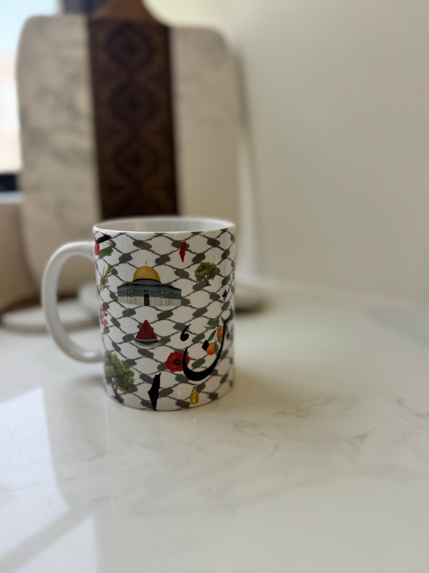Palestine Symbols Mug