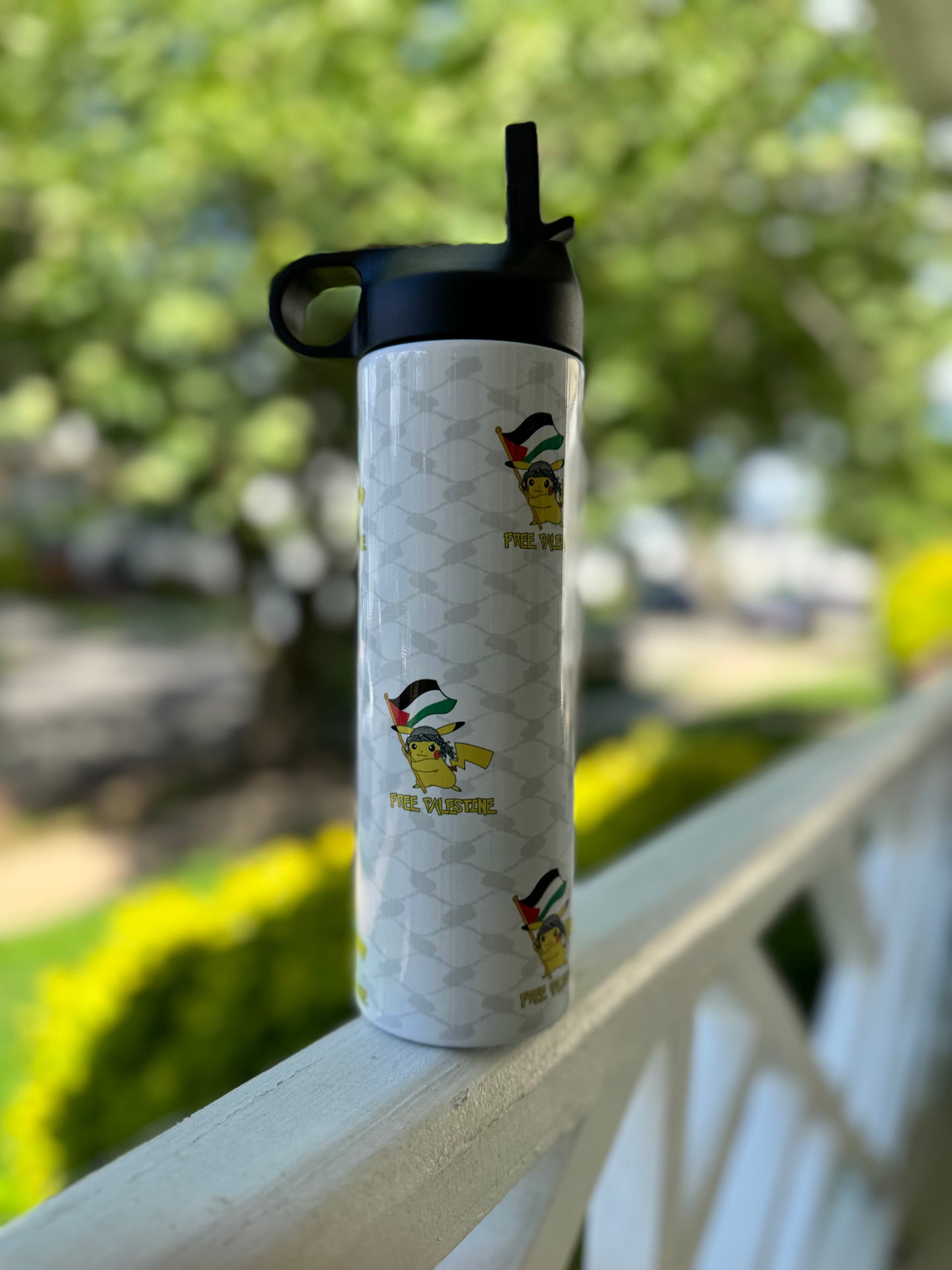 Pikachu Palestine Kids Tumbler