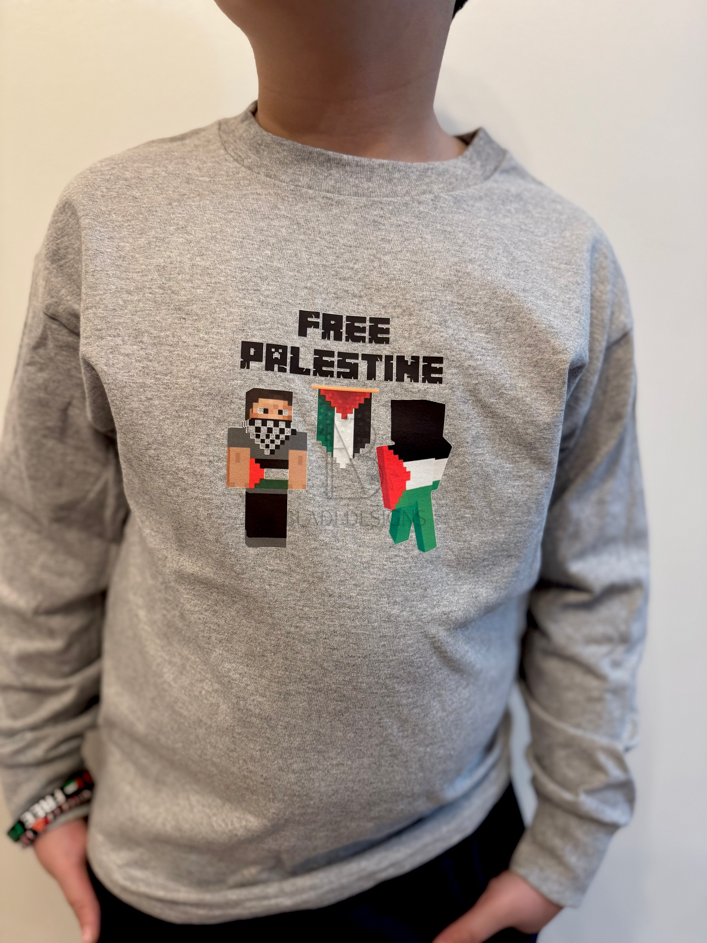 Minecraft Free Palestine Hoodie