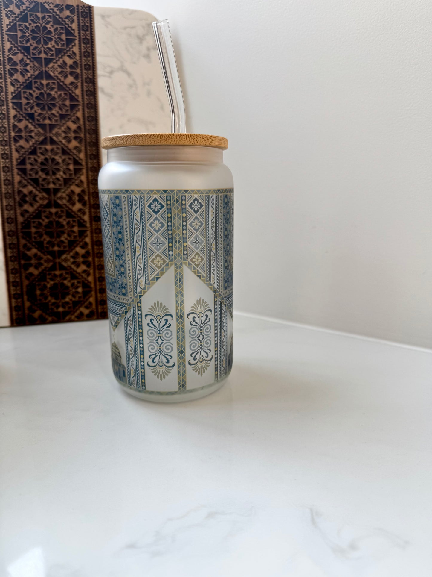 Sitti's Aqsa Thob Tatreez Qabba Iced Coffee Libby Cup