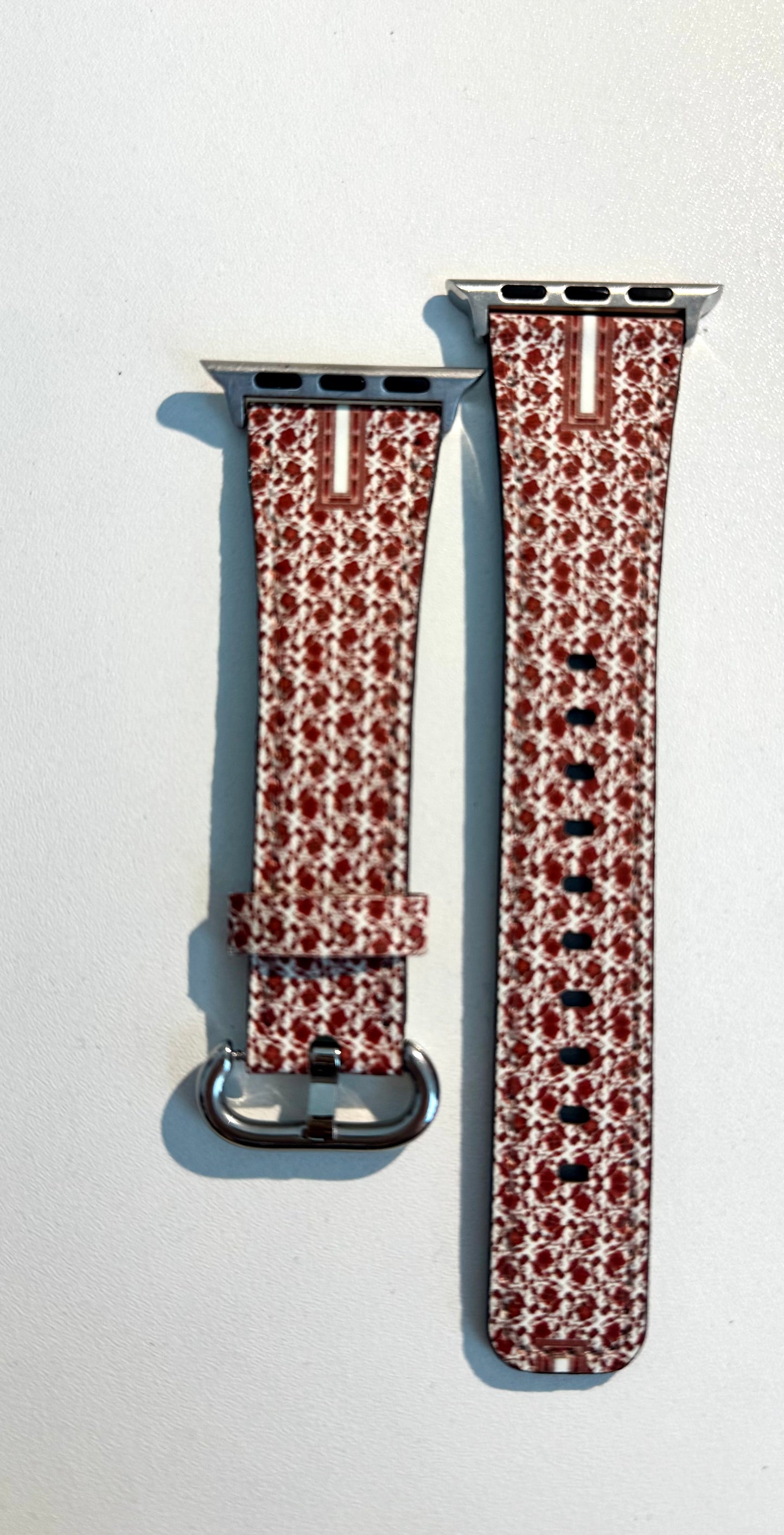 Sitti's Red Poppy Tatreez Qabba Watchband