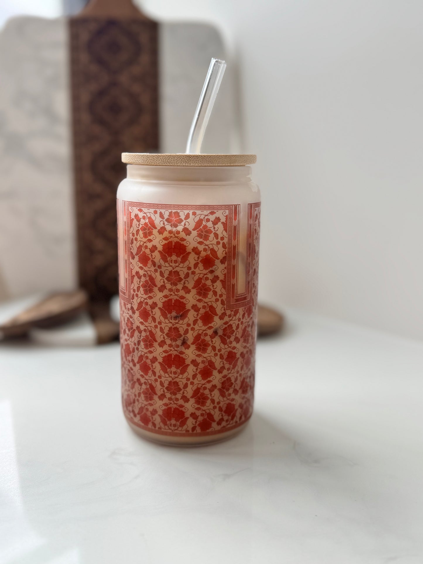 Sitti's Red Poppy Qabba Iced Coffee Cup