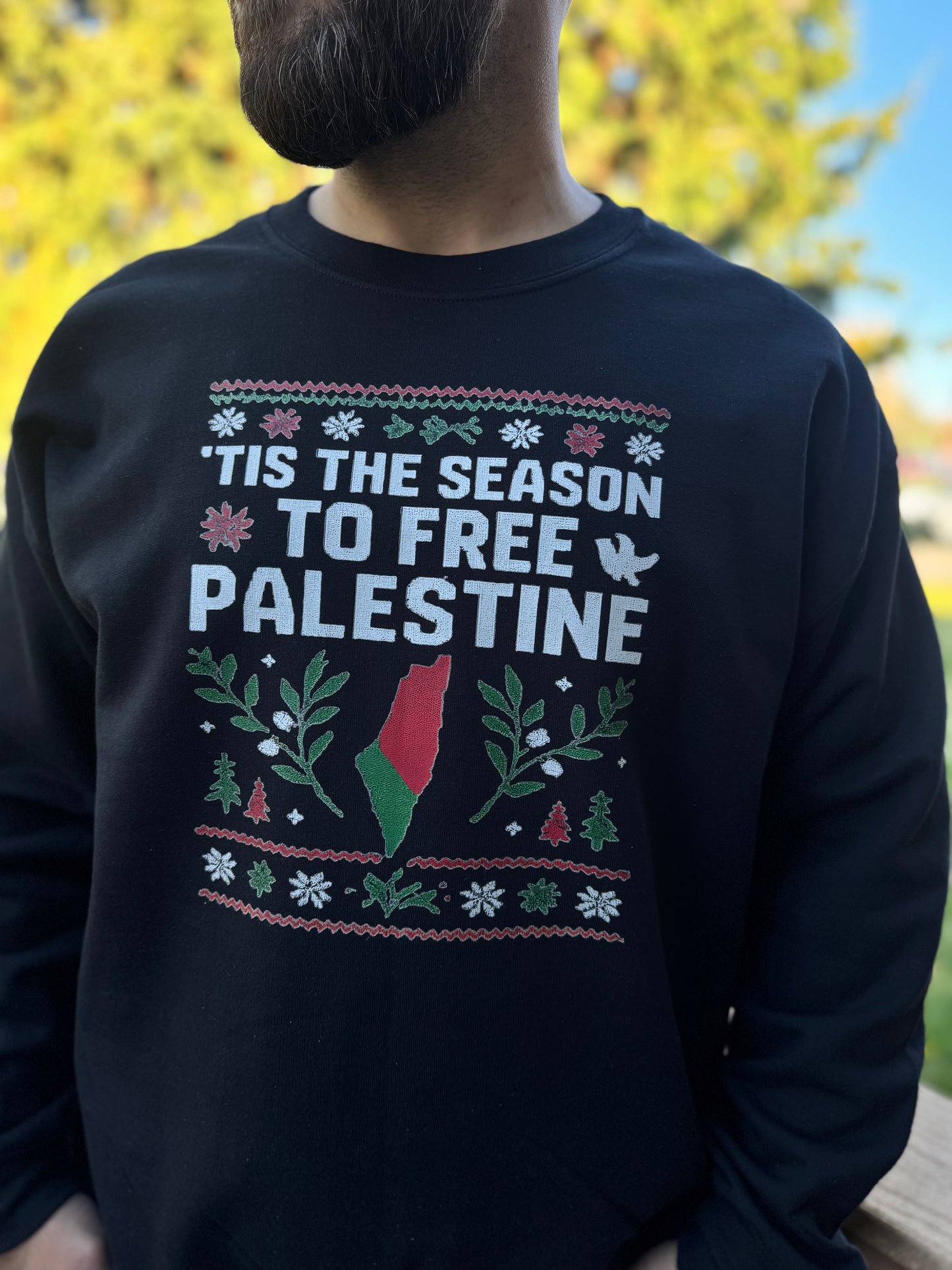 Tis the season to free Palestine Map Version T-Shirt