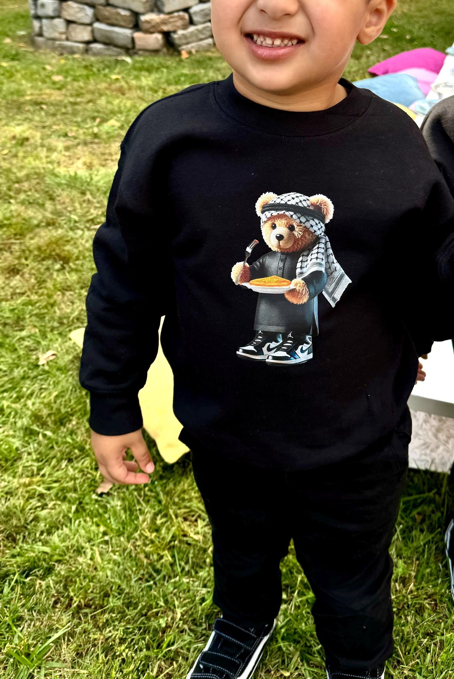Abu Dub Chnafa Bear Crewneck Sweatshirt