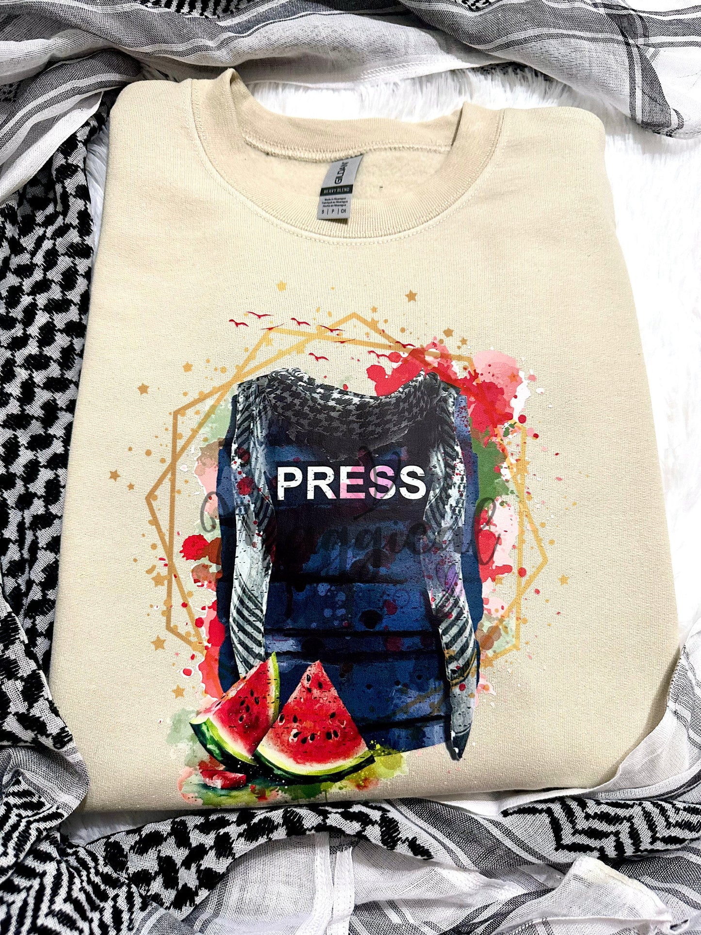 PRESS vest Crewneck Sweatshirt