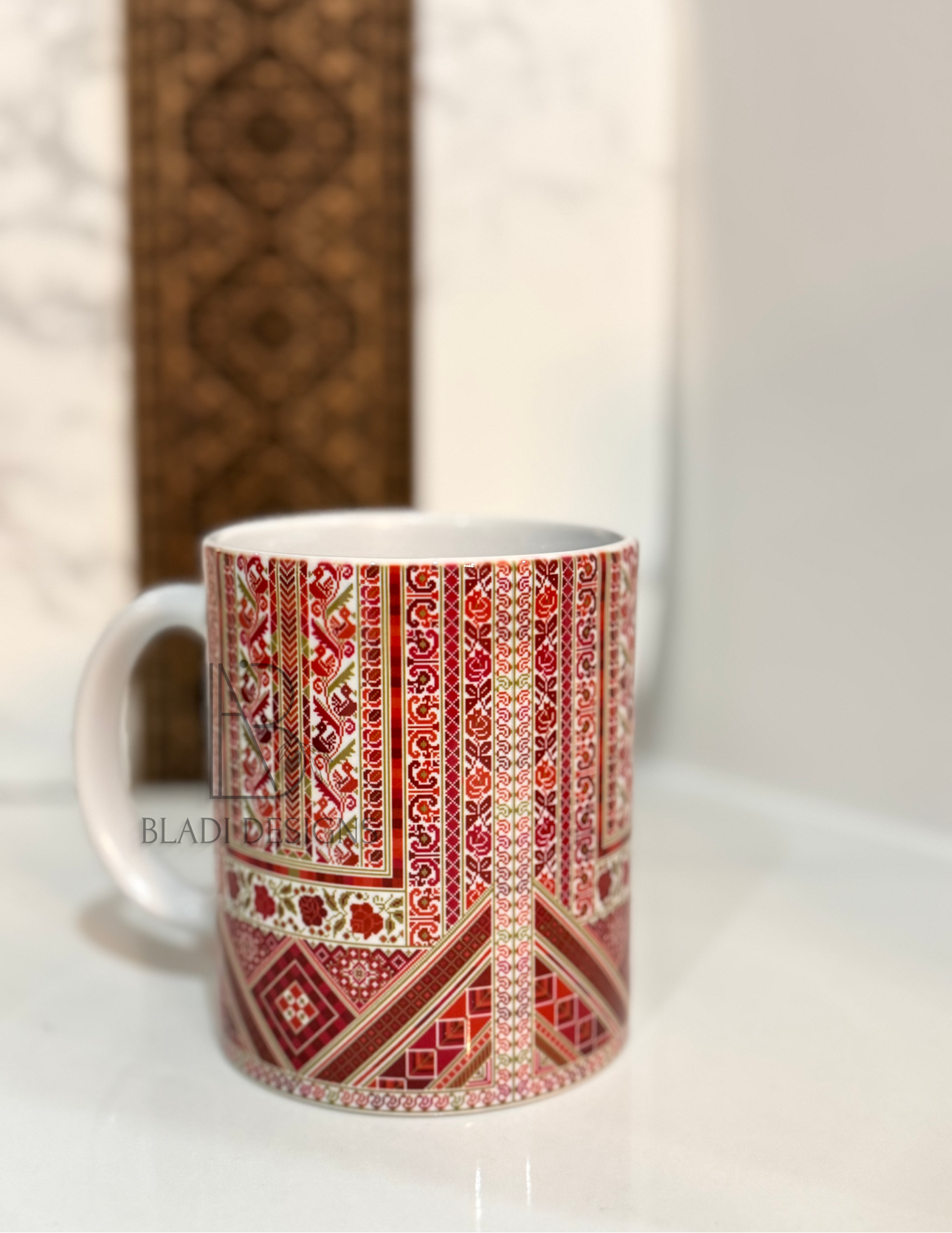 Sitti’s Red Tatreez Thob Mug