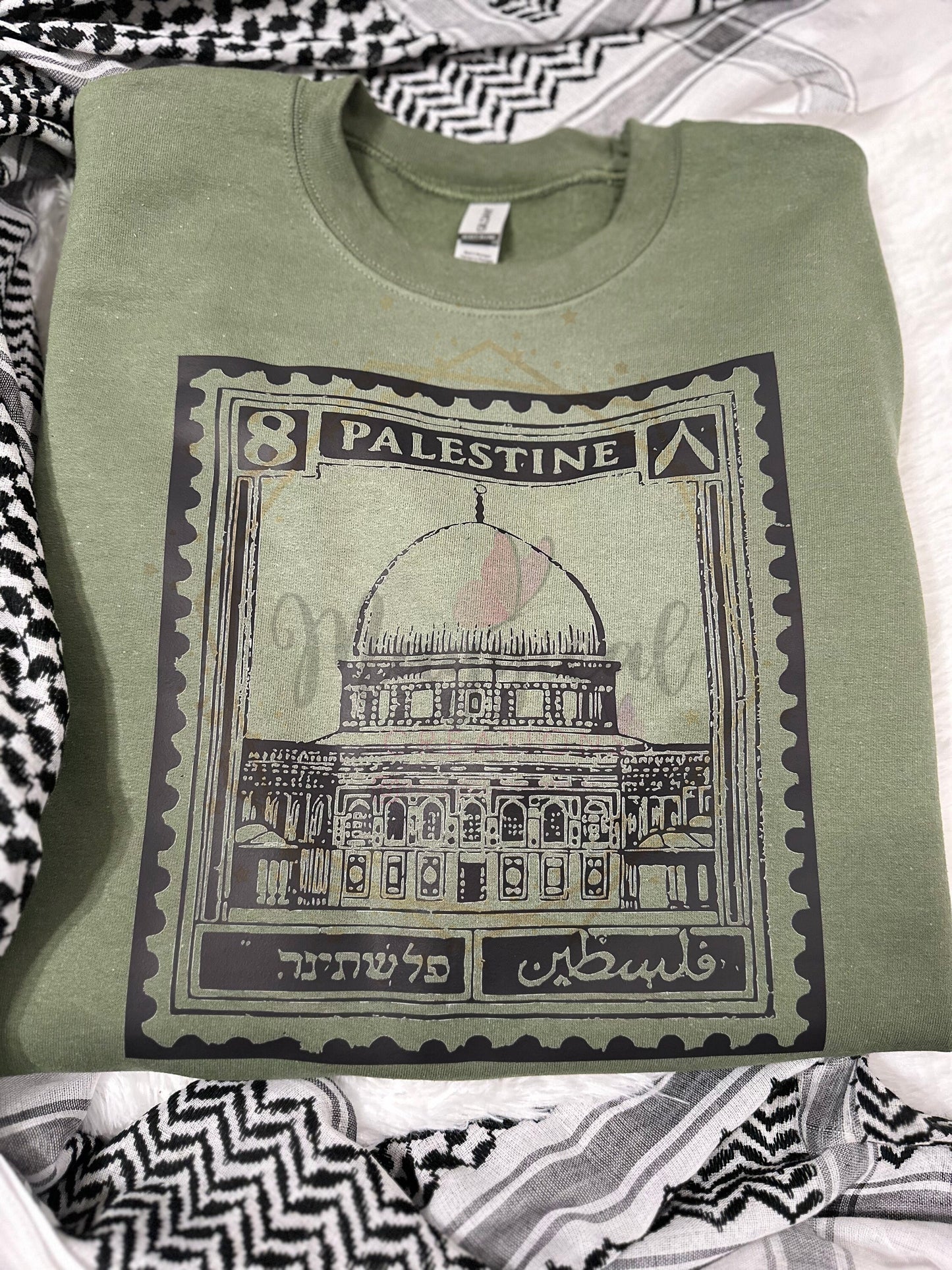 Palestine Stamp Crewneck Sweatshirt