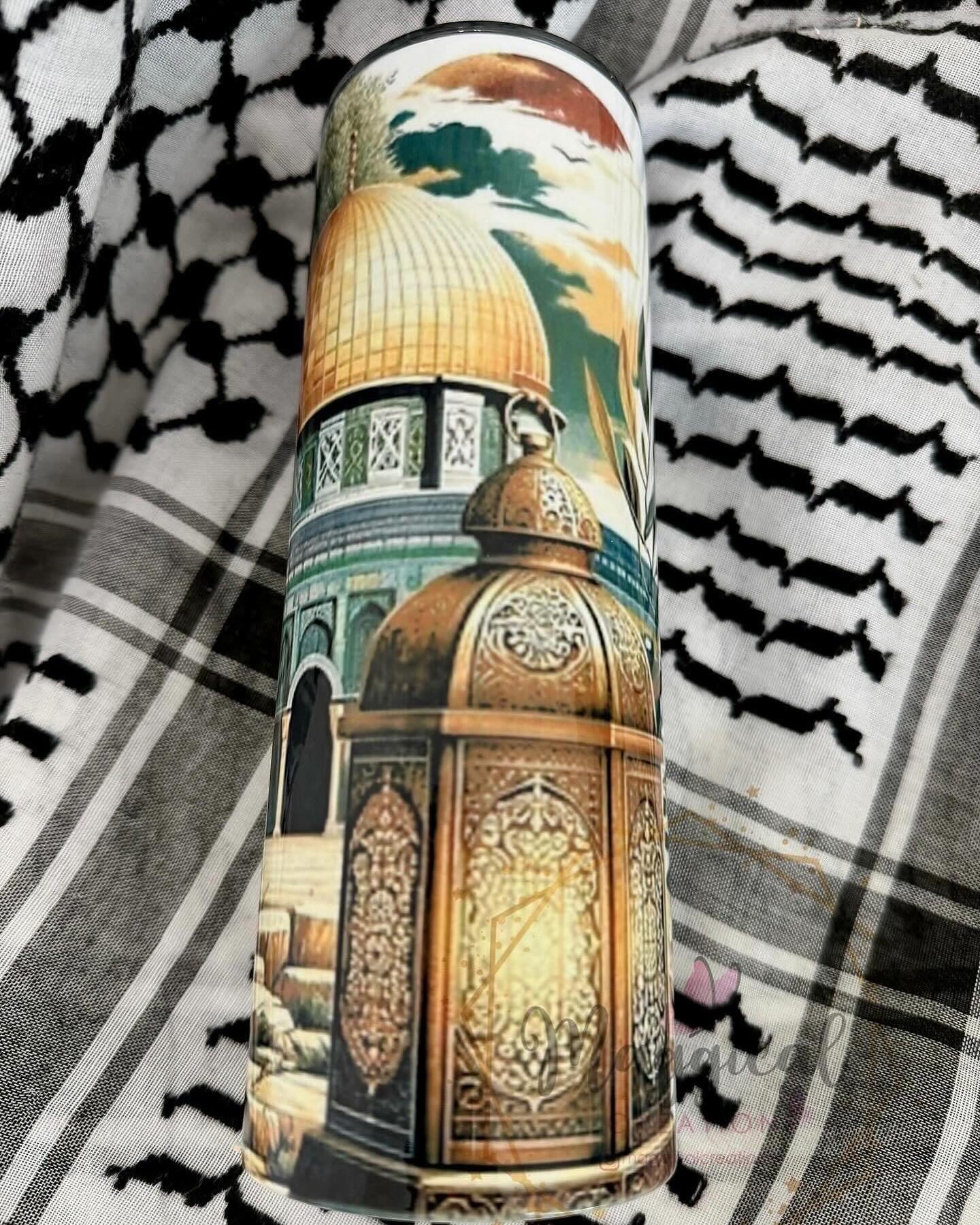 Palestine Al Quds Art Tumbler