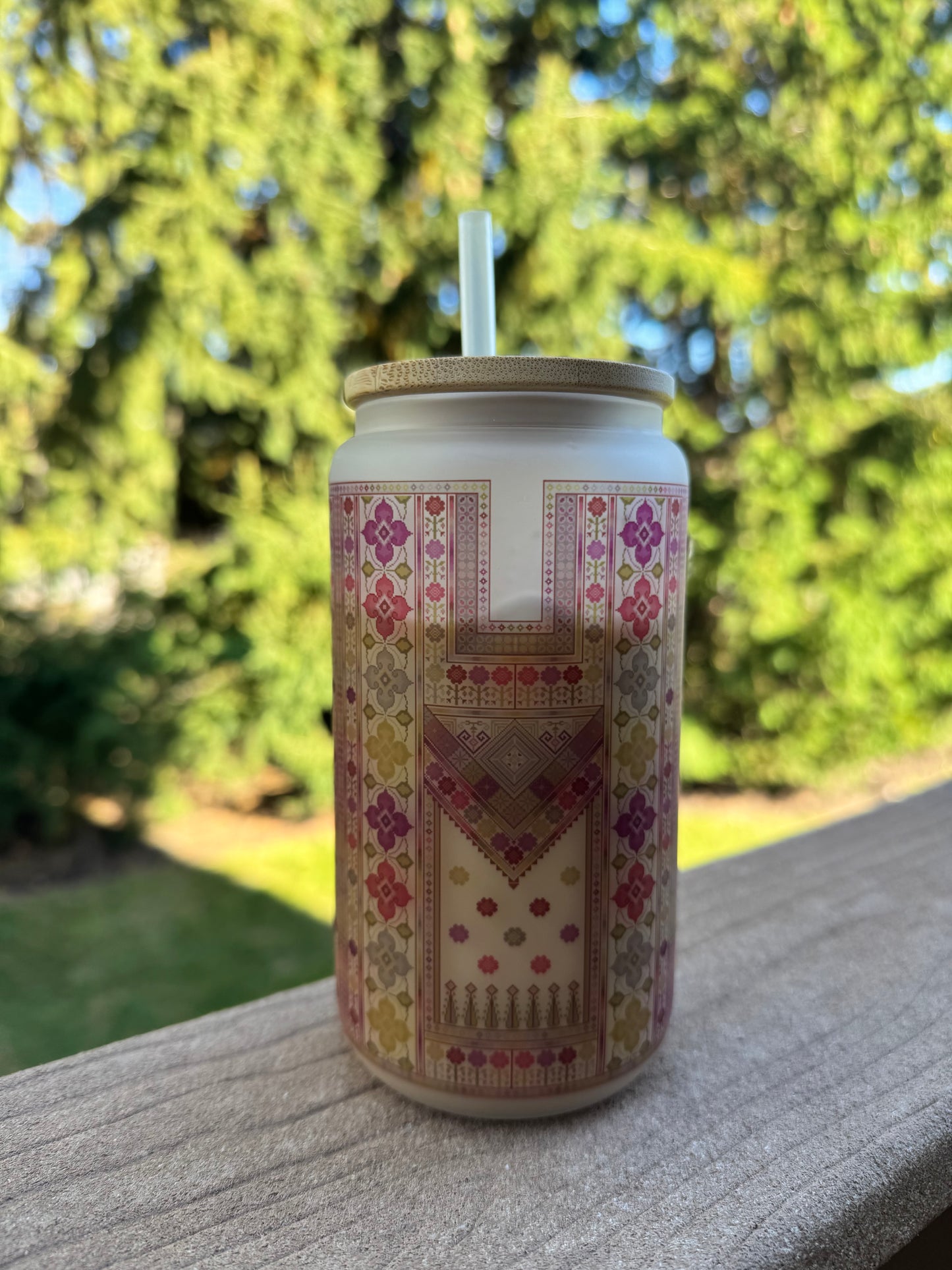 Sitti's Bloom of Palestine Qabba Iced Coffee Cup