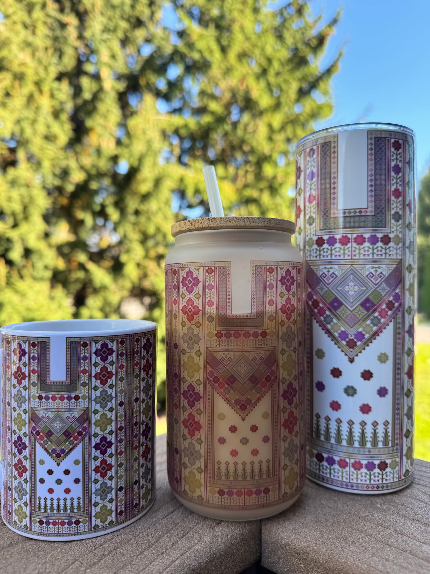 Sitti's Bloom of Palestine Qabba Tumbler