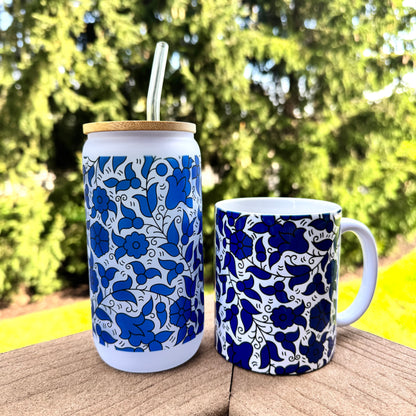 Khalili Hebron tile pattern Iced Libby cups