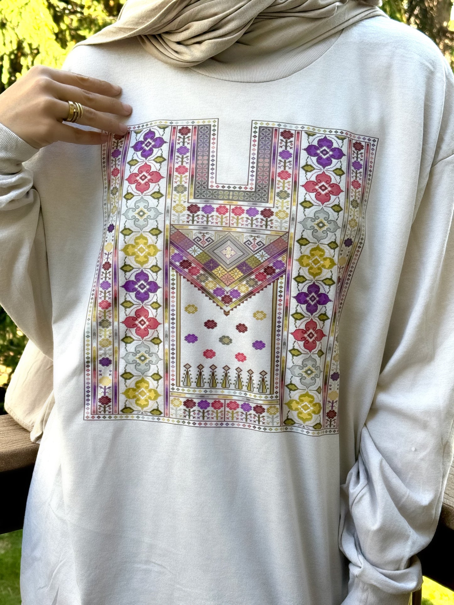 Sitti's Bloom of Palestine Tatreez Qabba Sweatshirt
