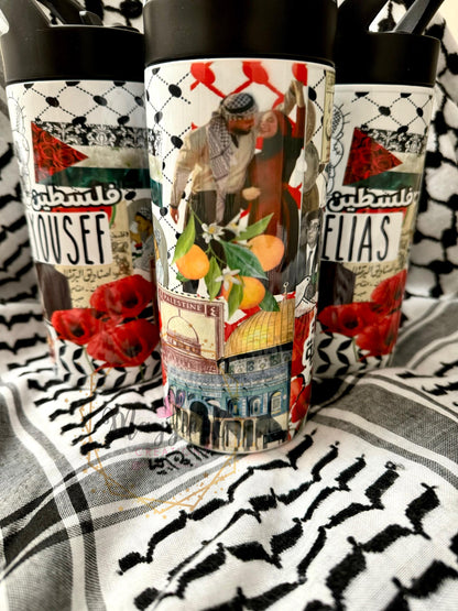 Palestine ScrapBook  16oz water bottle