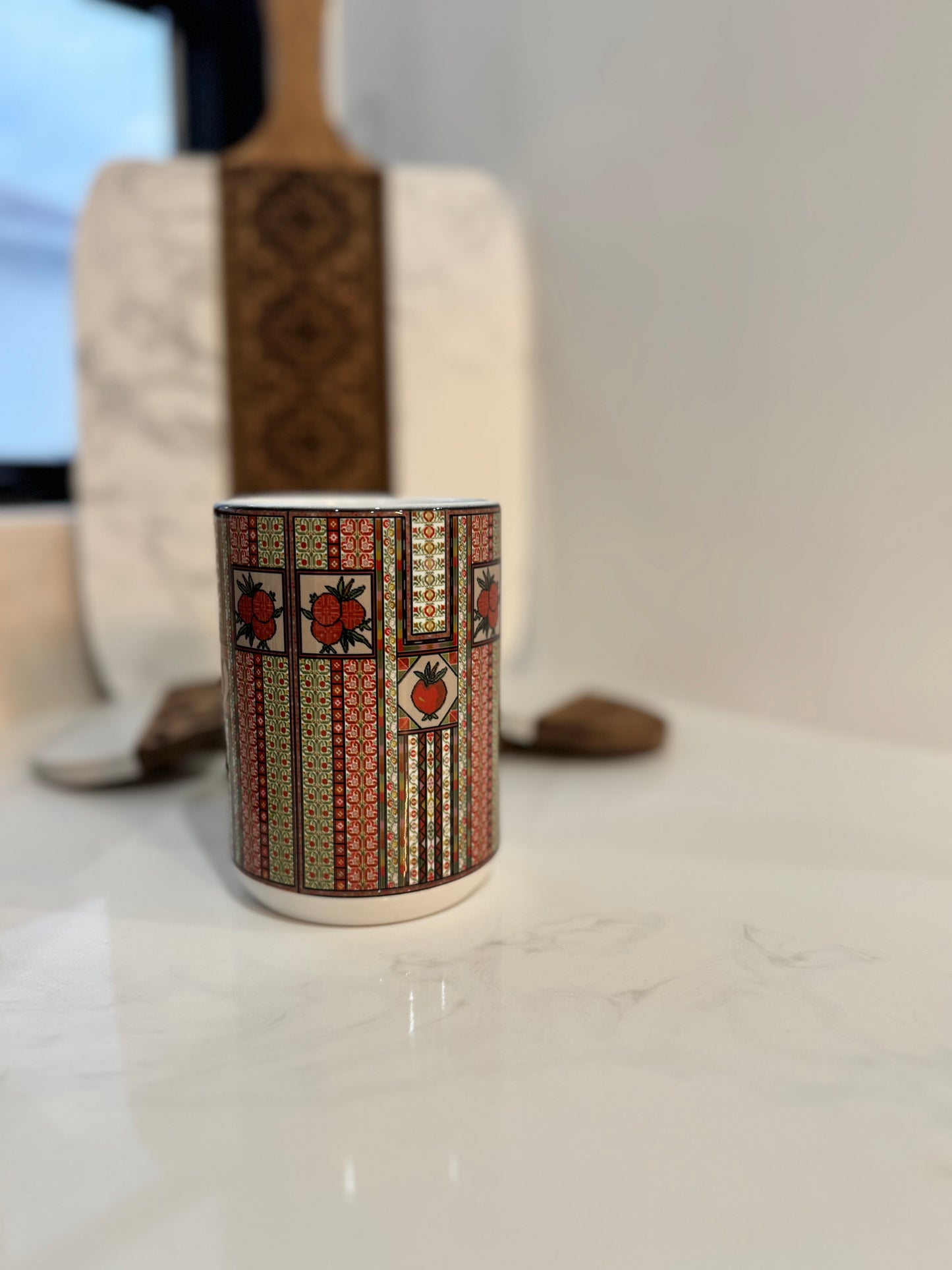 Sitti's Romana( pomegranate ) Tatreez Qabba Mug