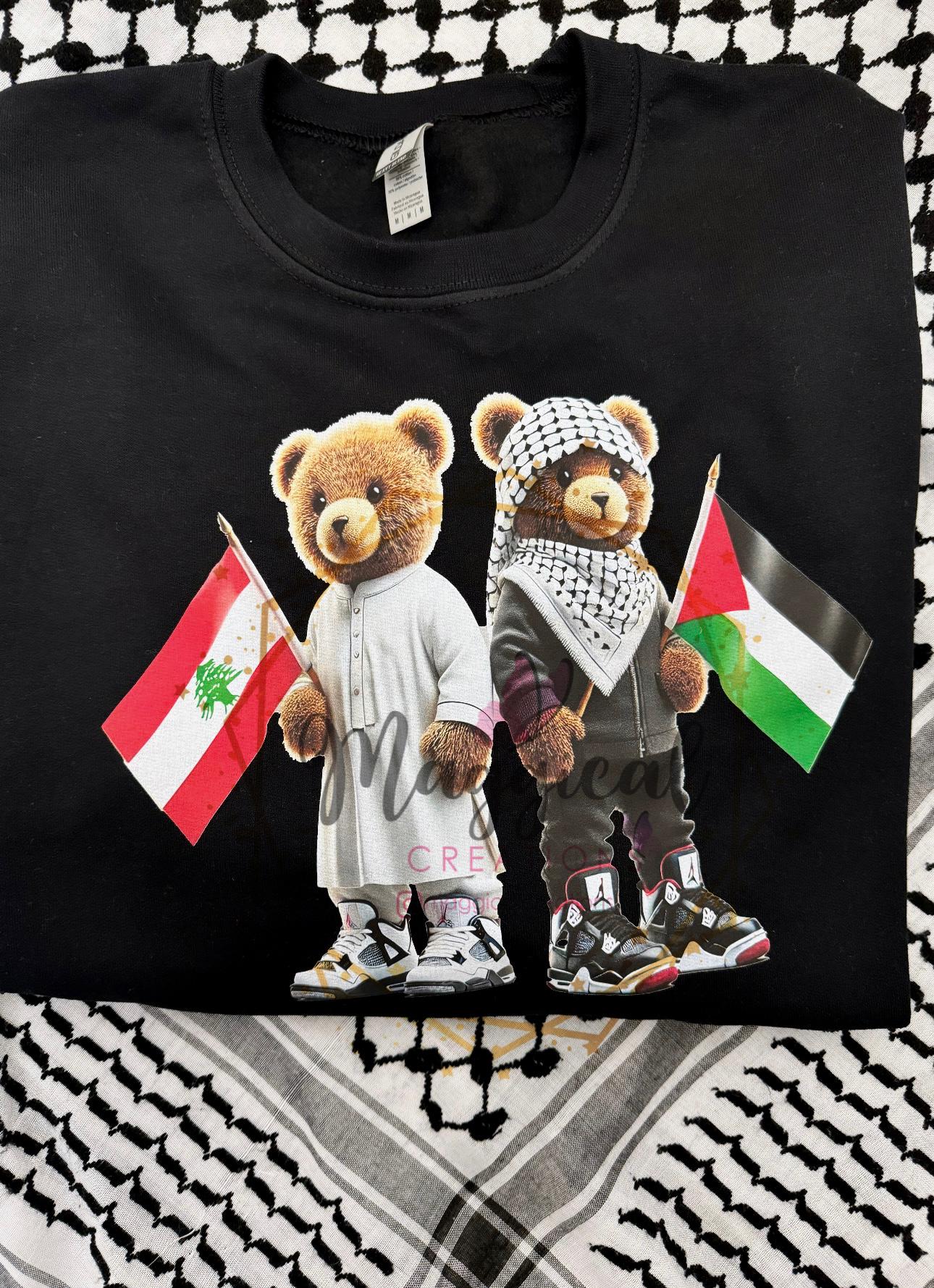 Lebanon stands with Palestine Abu Dub Crewneck Sweatshirt