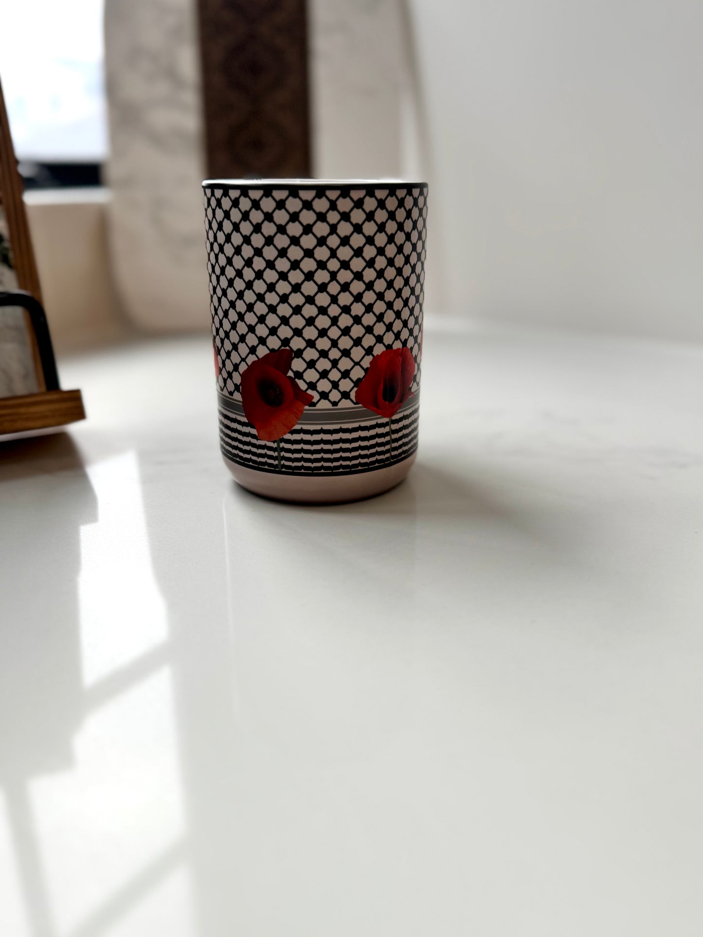 Color changing Red Poppy/Kuffiyah Mug