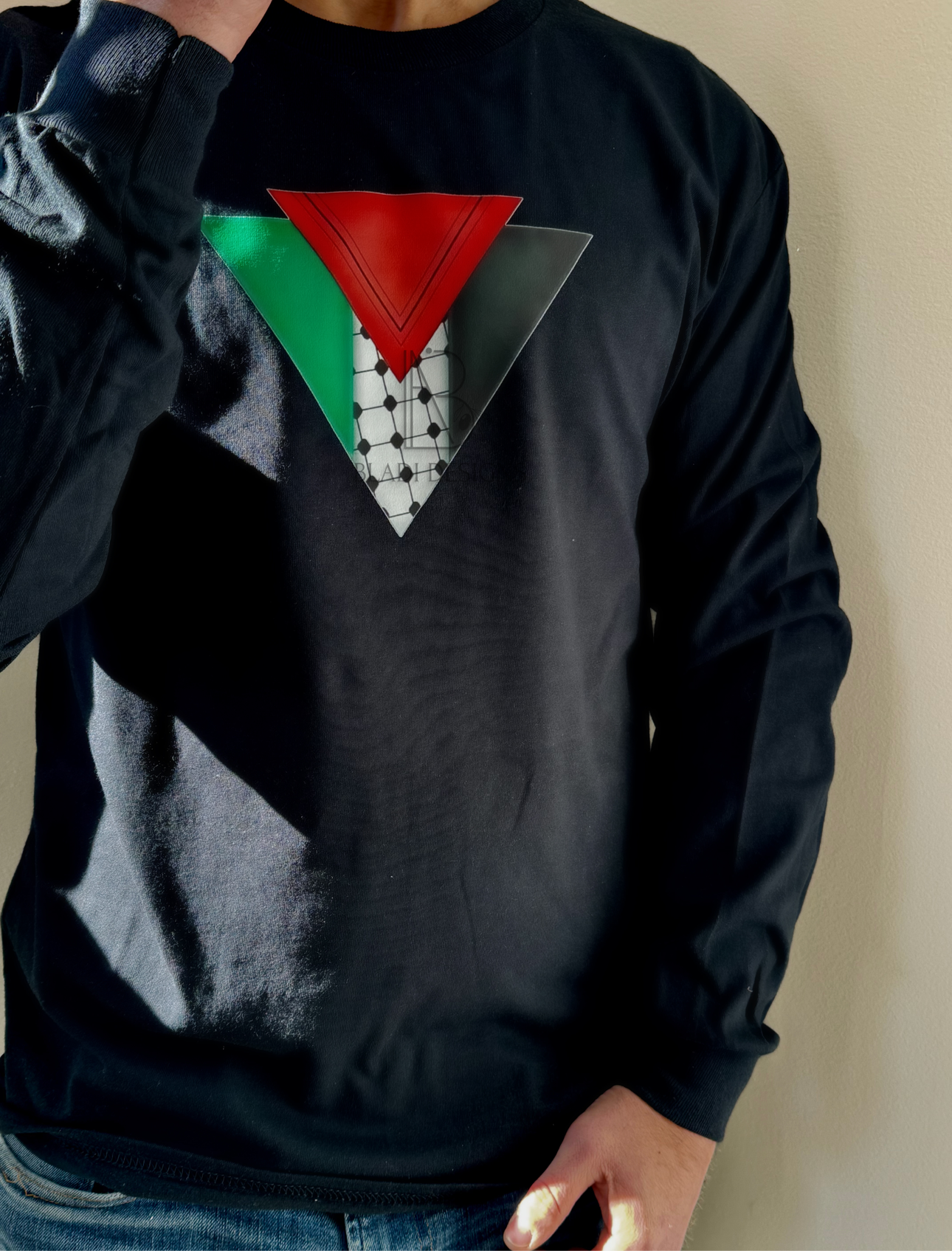 Palestine Triangle crewneck sweatshirt
