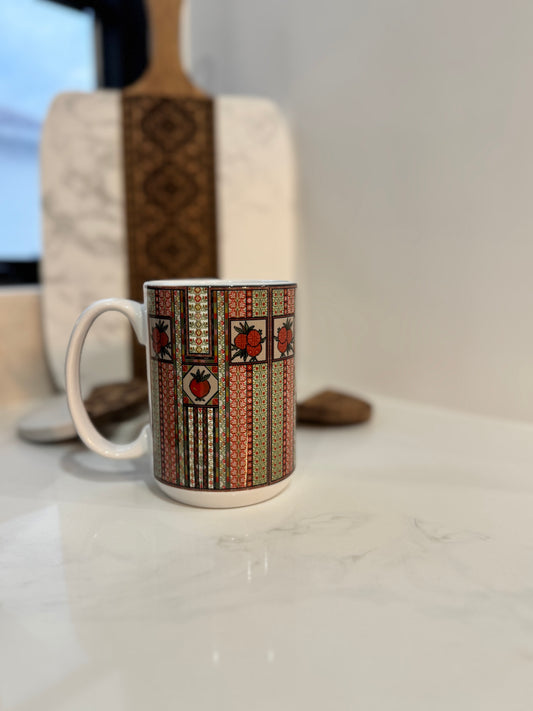 Sitti's Romana( pomegranate ) Tatreez Qabba Mug