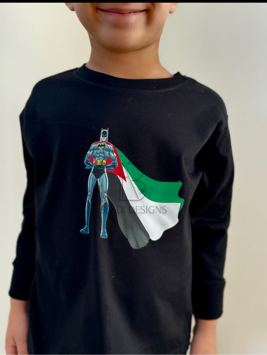Batman stands with Palestine Crewneck Sweatshirt