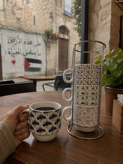 Palestine stackable cups