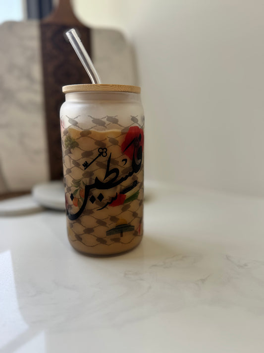 Palestine symbols Iced Libby Cup