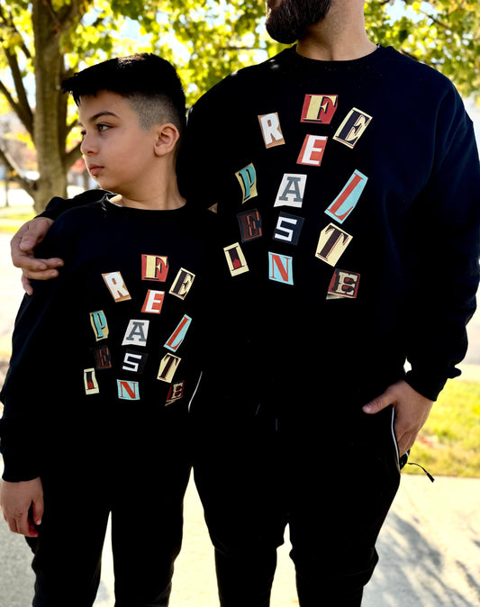 Magazine letter Crewneck Sweatshirt