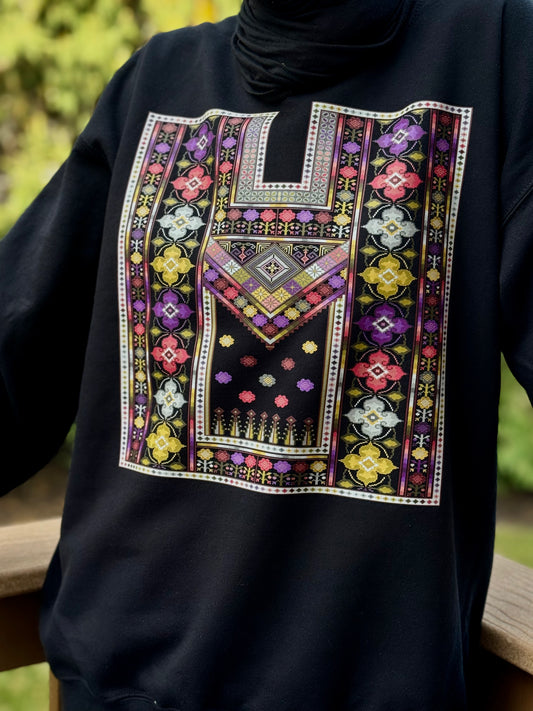 Sitti's Bloom of Palestine Tatreez Qabba Hoodie