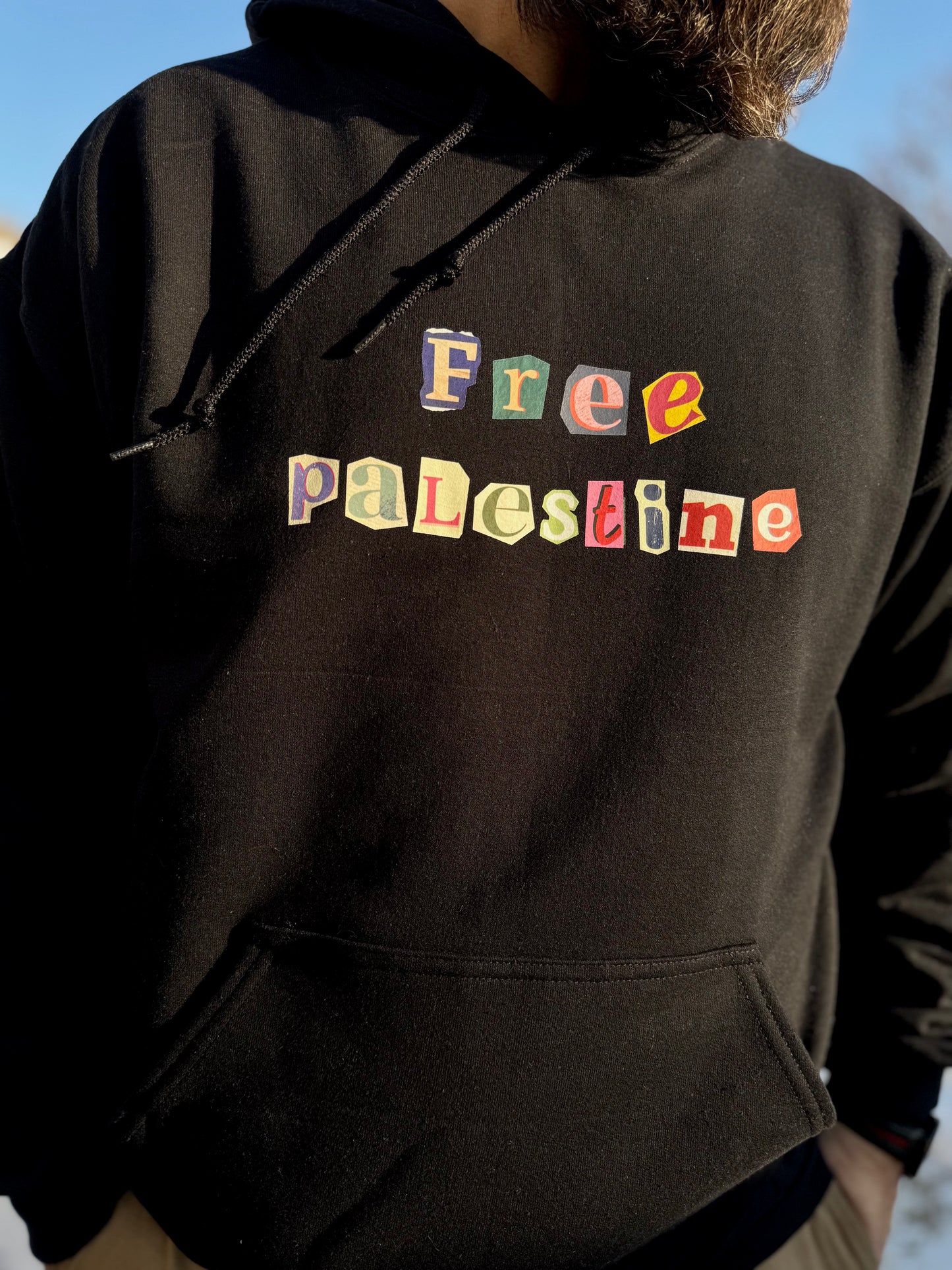 Magazine Letter Free Palestine Hoodie