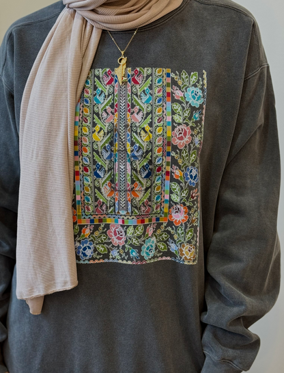 Sitti's Colorful Thob Tatreez Chest Hoodie