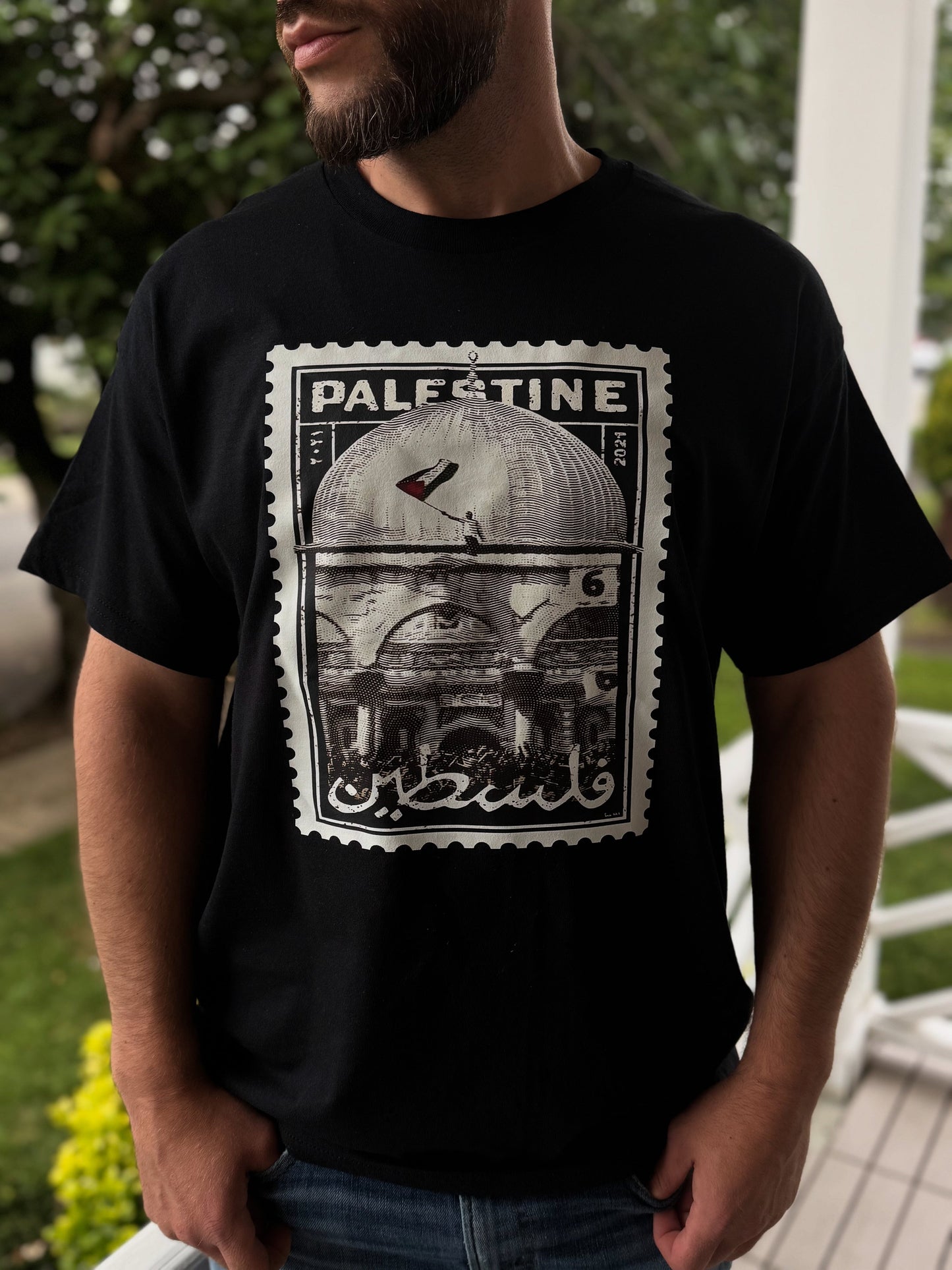 Vintage postage stamp T-shirt