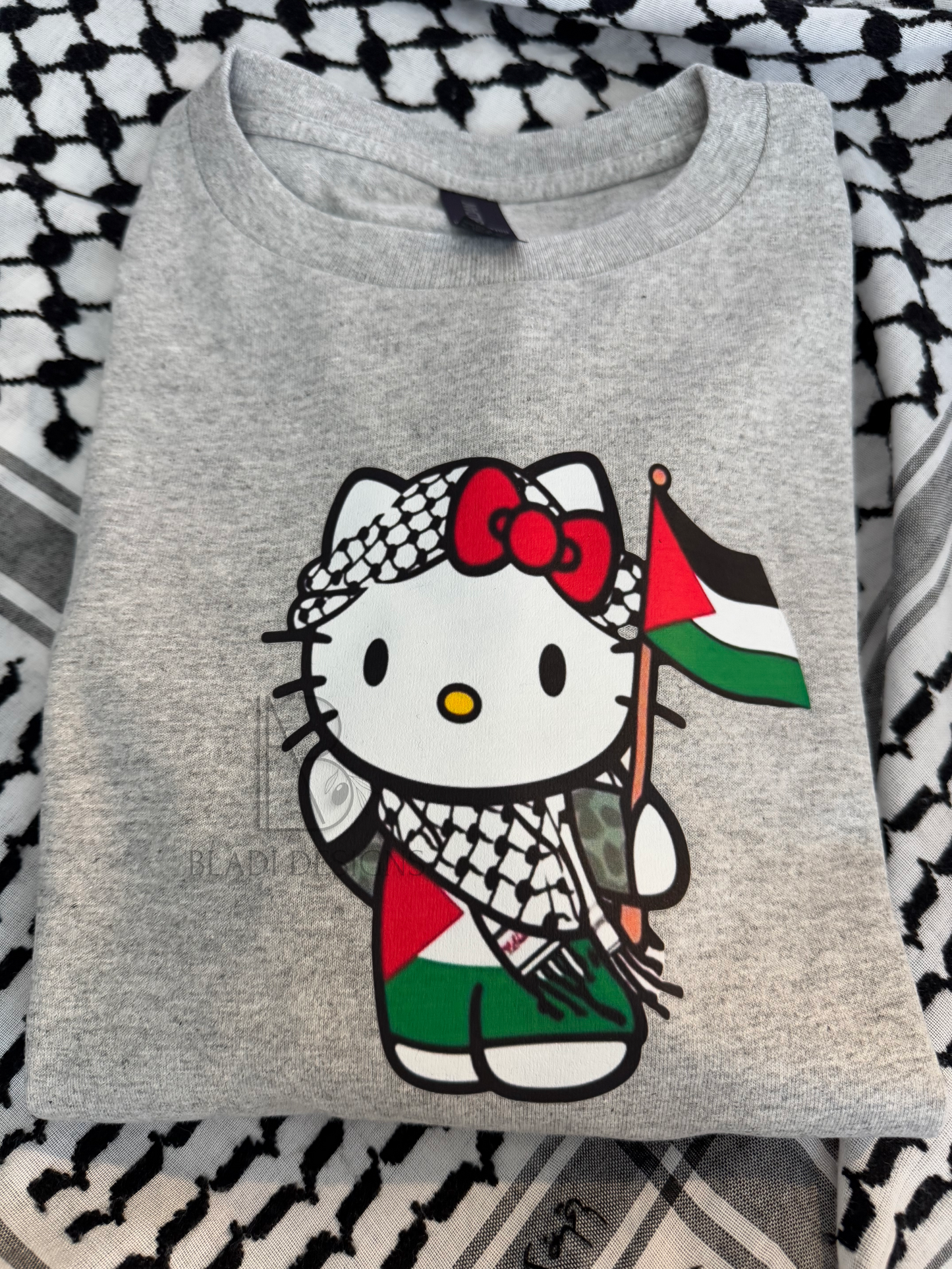 HELLO KITTY for Palestine T-shirt