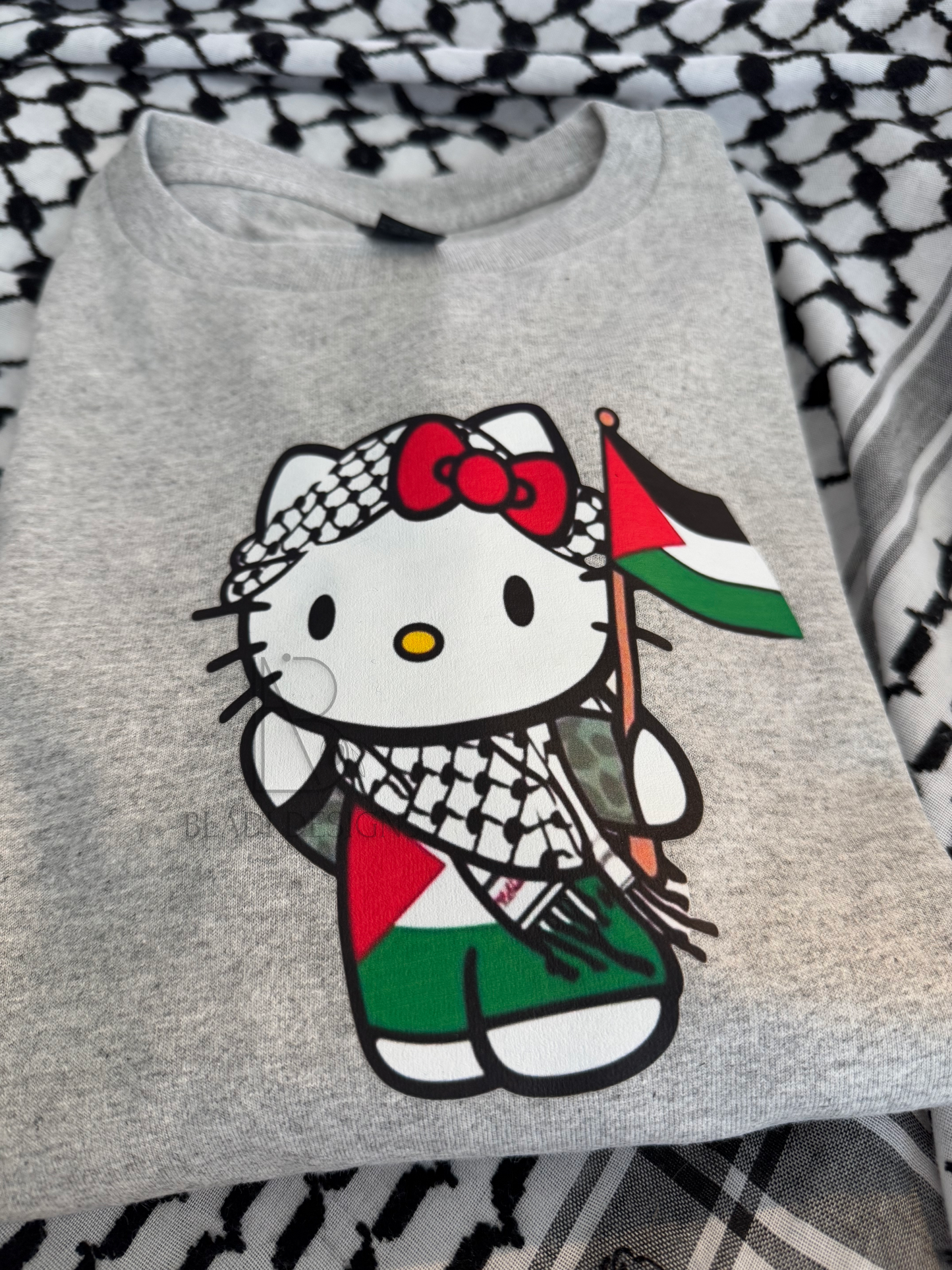 HELLO KITTY for Palestine T-shirt