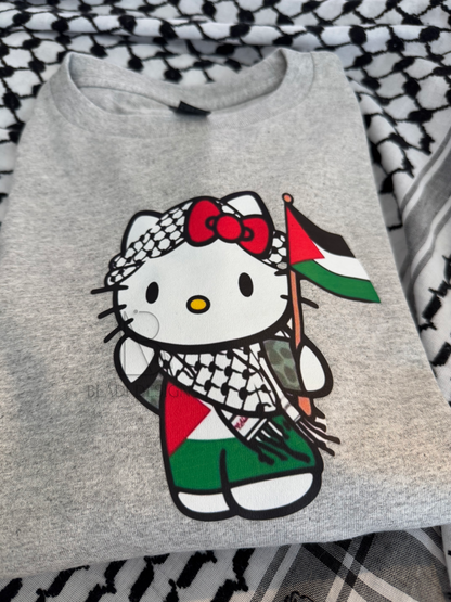 HELLO KITTY for Palestine Hoodie