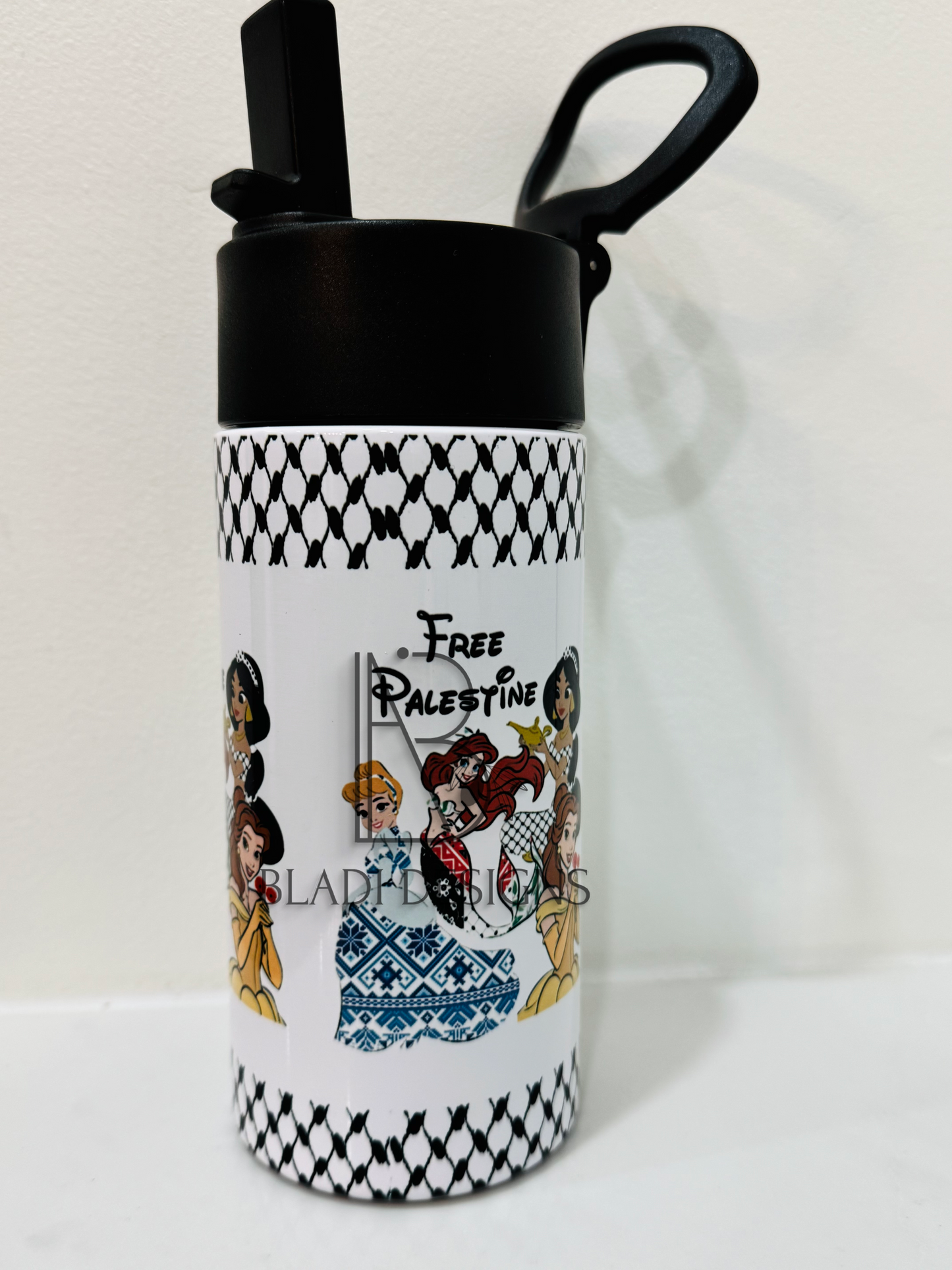 Disney Princesses Free Palestine Kids Tumbler