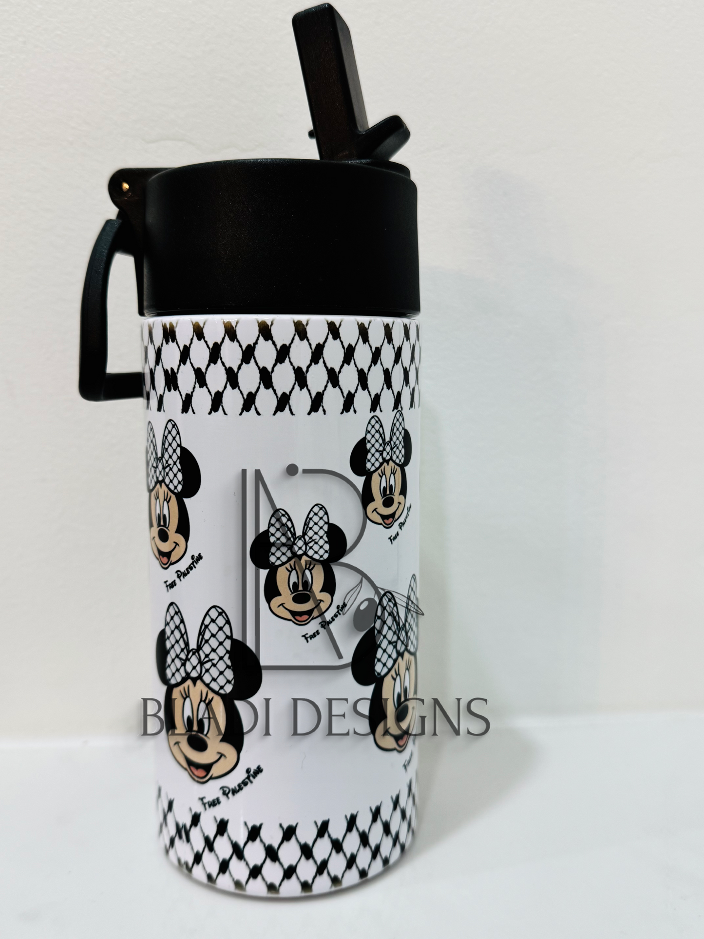 Minnie Mouse Free Palestine Kids Tumbler