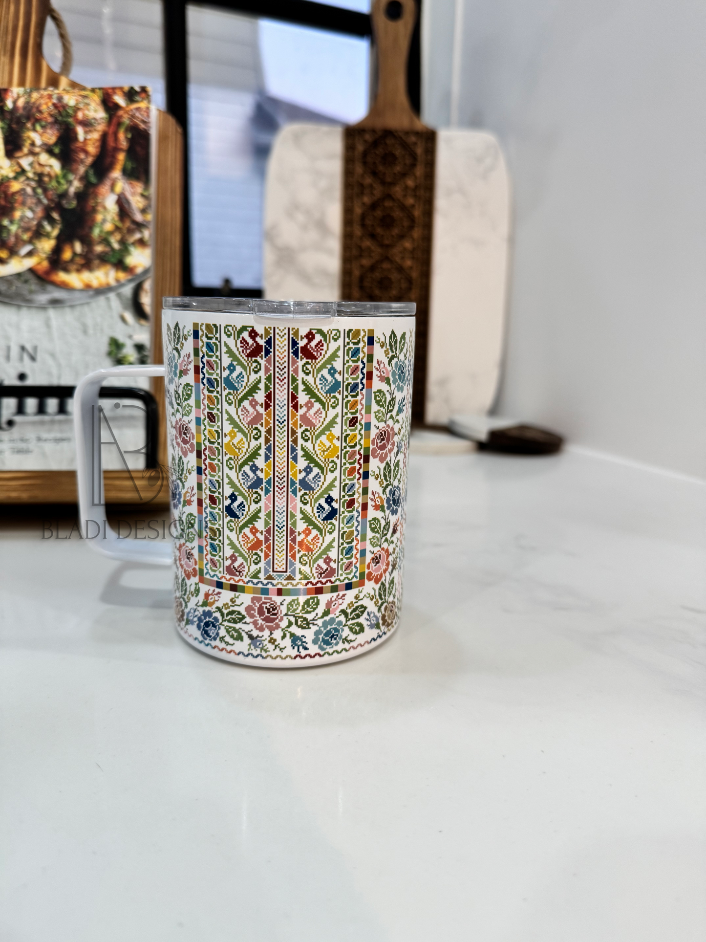 Sitti's Colorful Thob Travel Tumbler