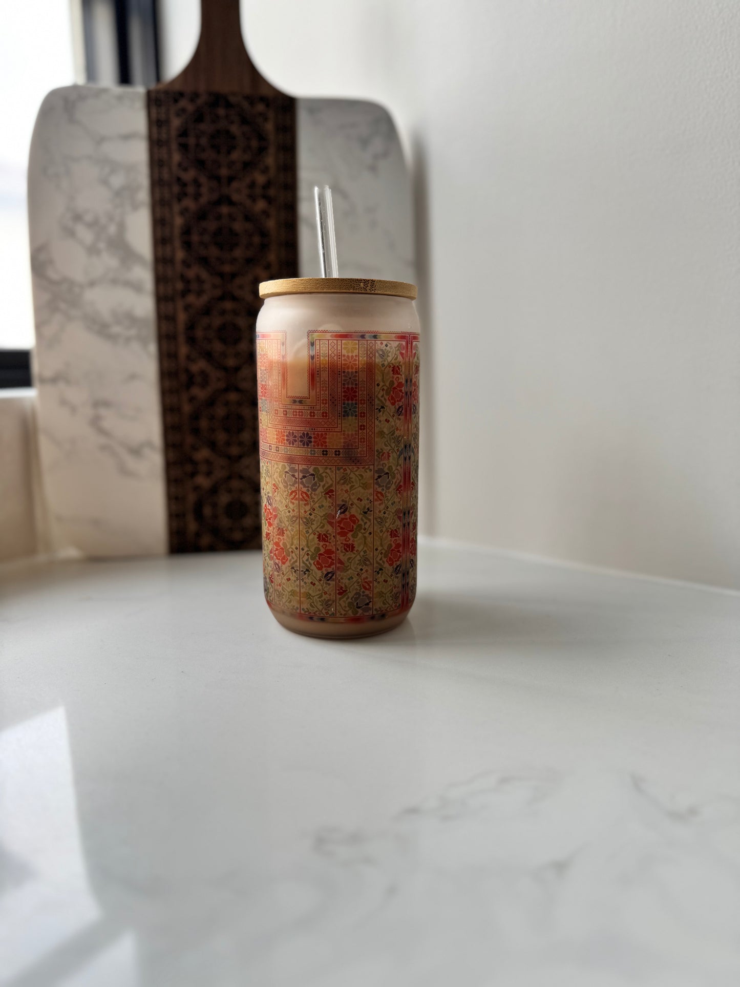 Sitti's Garden thob Tatreez Qabba Iced Coffee Libby Cup