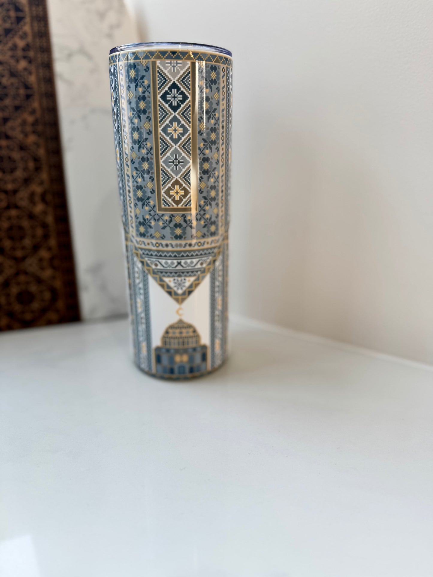 Sitti's Aqsa thob Tatreez Tumbler