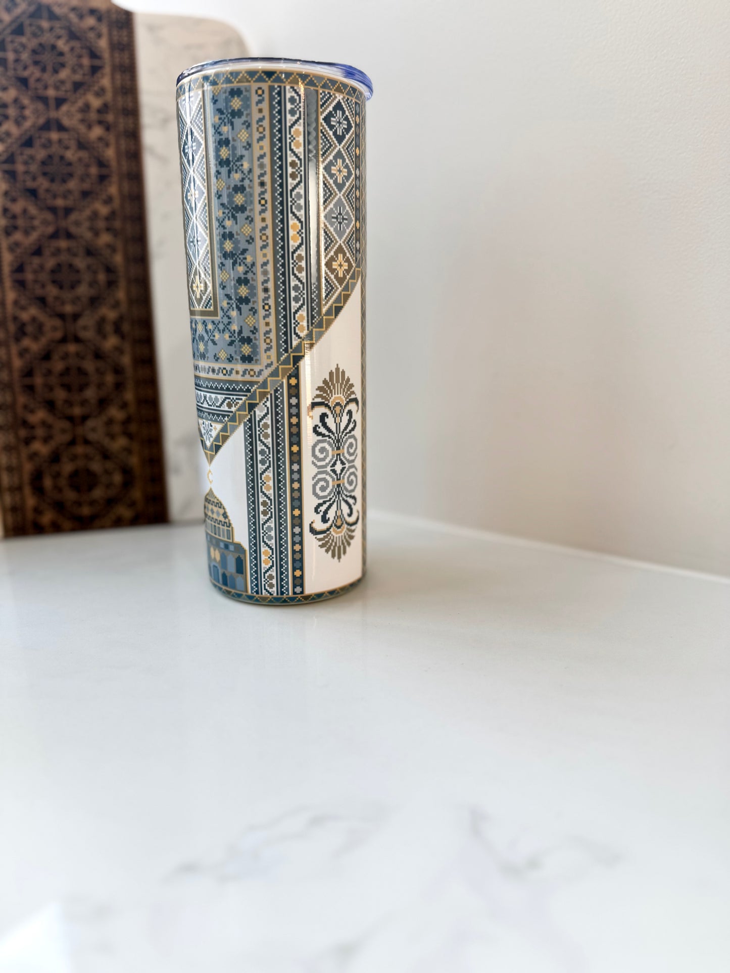 Sitti's Aqsa thob Tatreez Tumbler