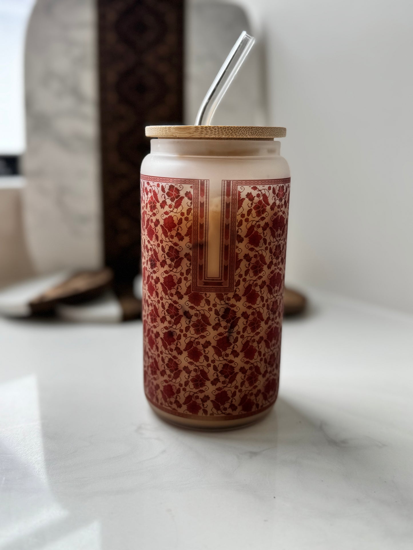 Sitti's Red Poppy Qabba Iced Coffee Cup