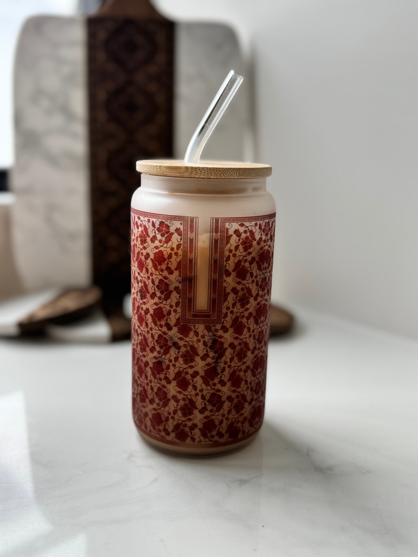 Sitti's Red Poppy Qabba Iced Coffee Cup