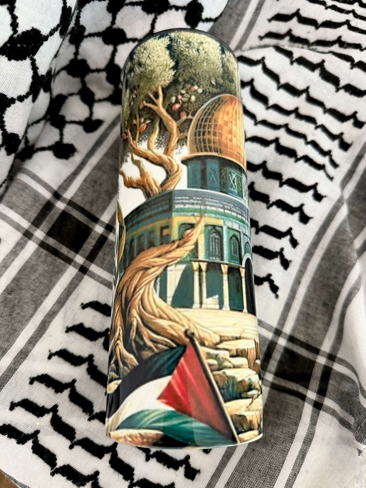 Palestine Al Quds Art Tumbler