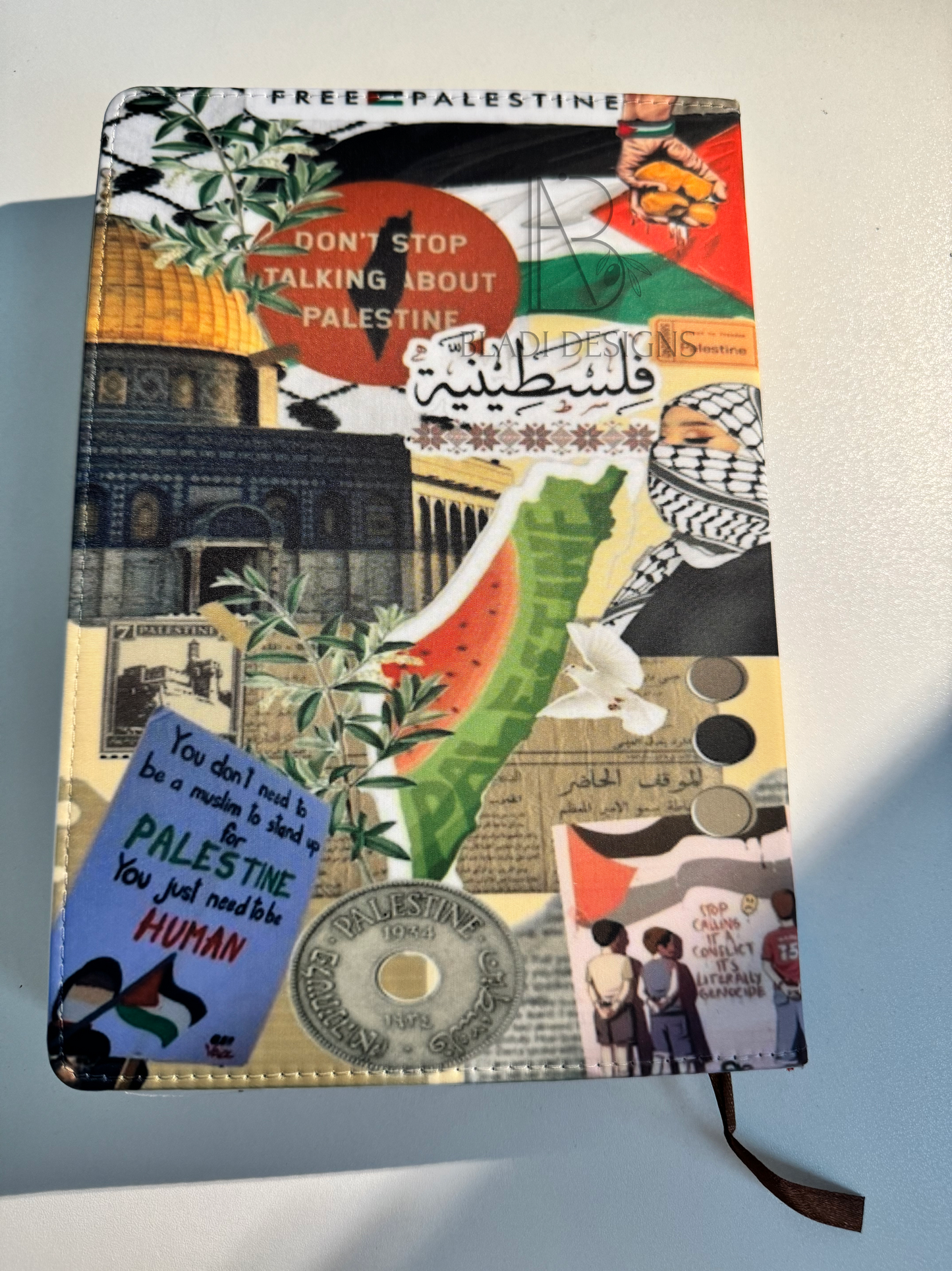 Palestine scrapbook style journal