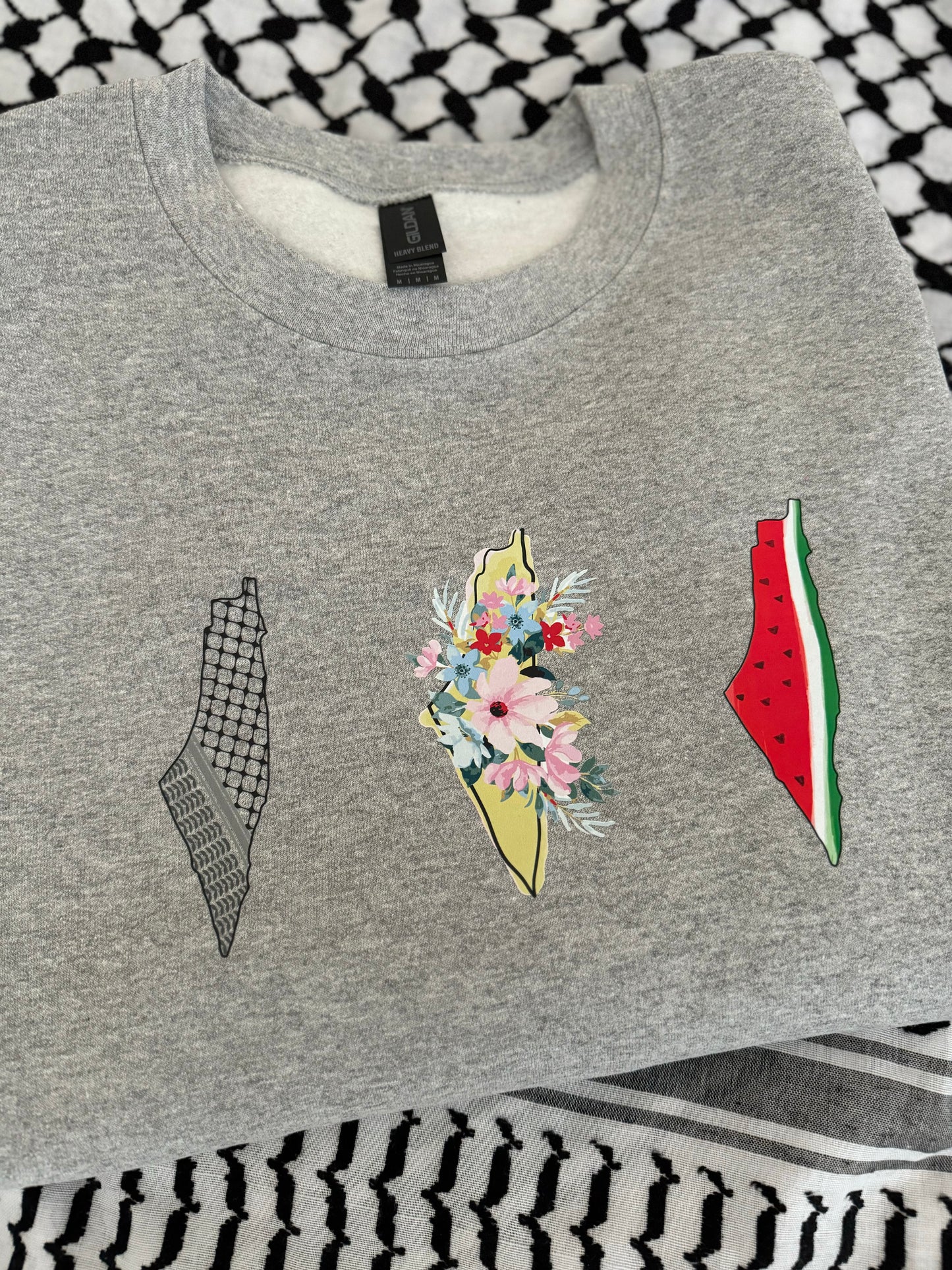 3 Palestine Maps T-shirt