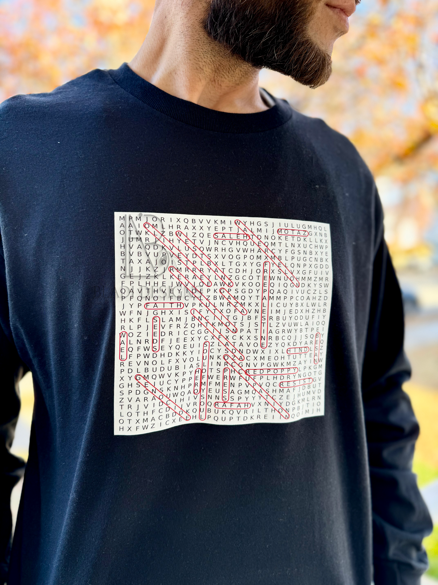 Palestine Word Search Crewneck Sweatshirt