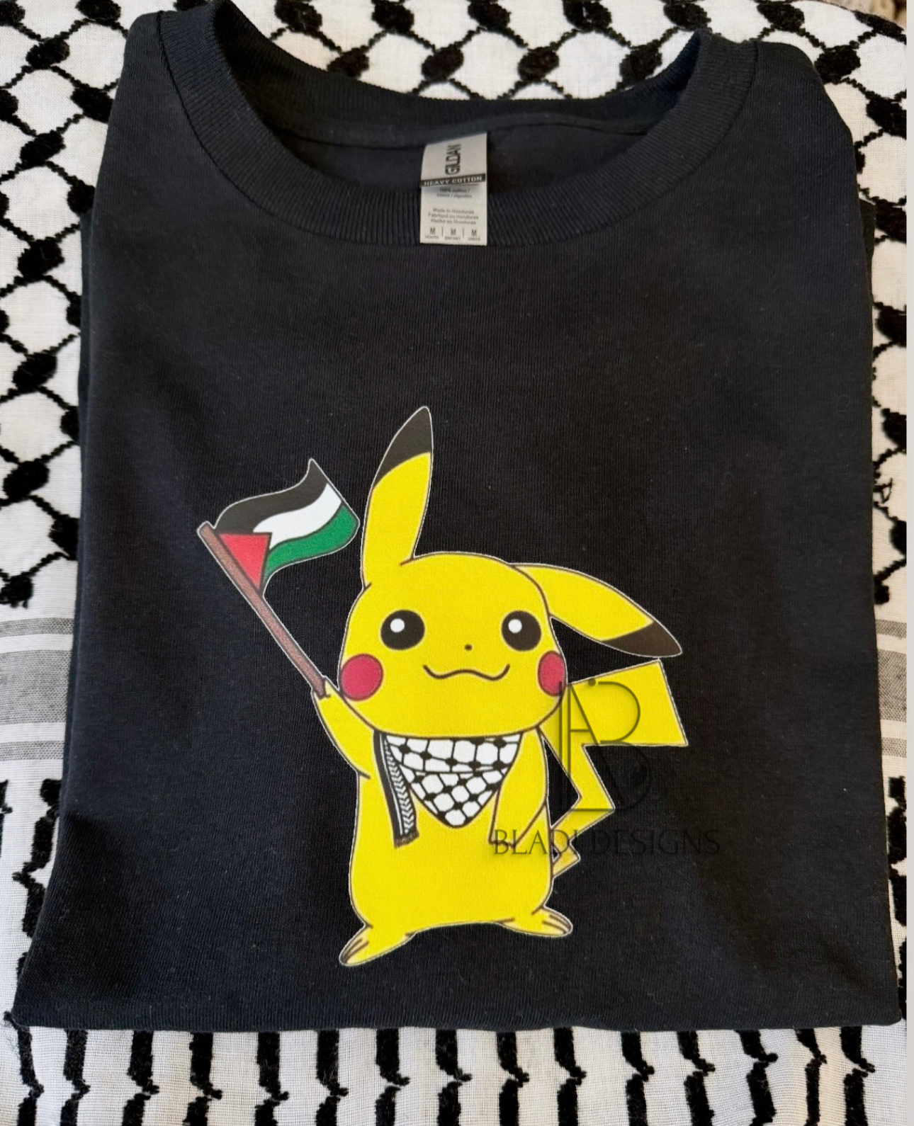 Pikachu Stands with Palestine Crewneck Sweatshirt