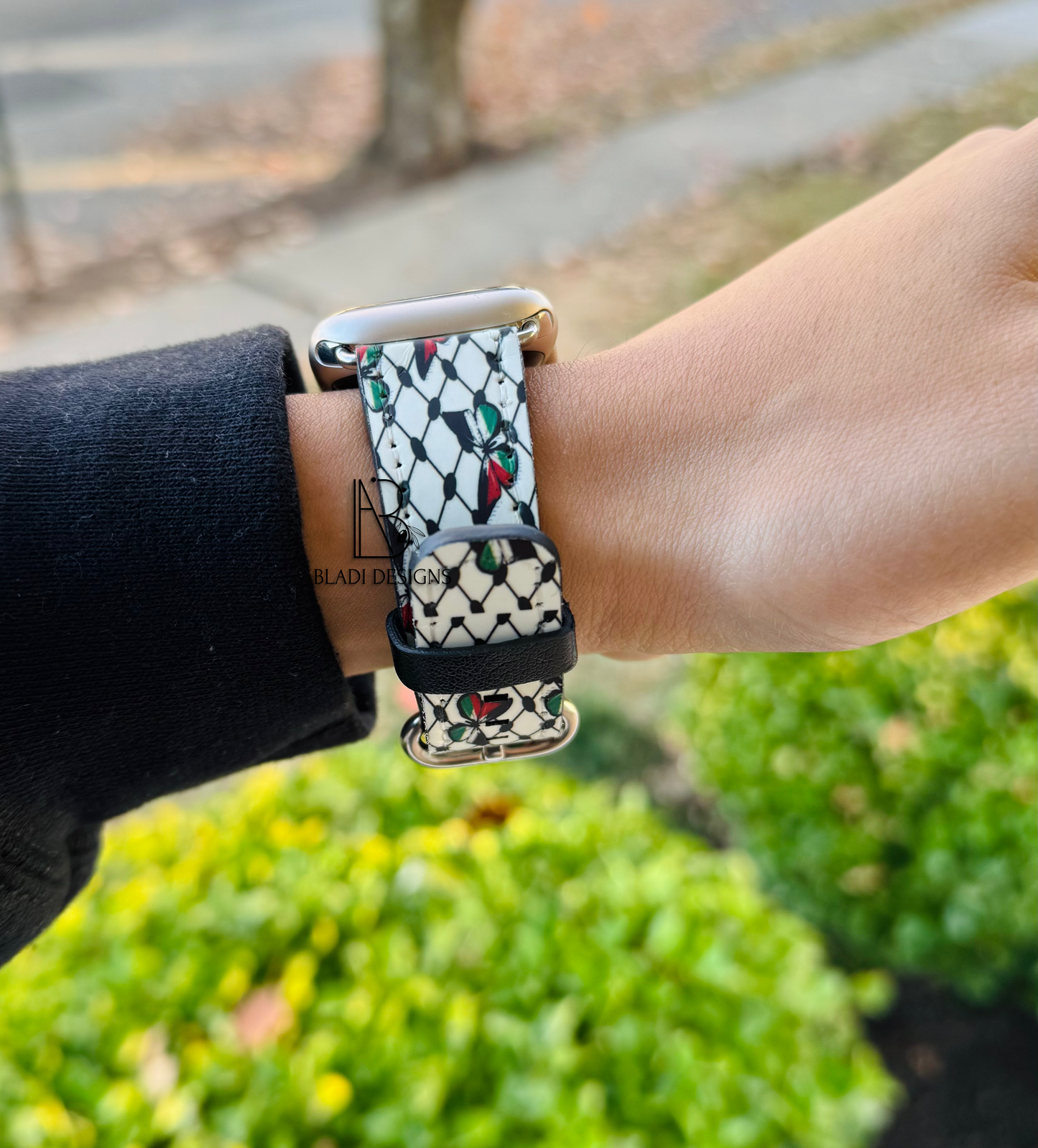 Butterfly Kuffiyah Palestine Apple/ Samsung Watch Band