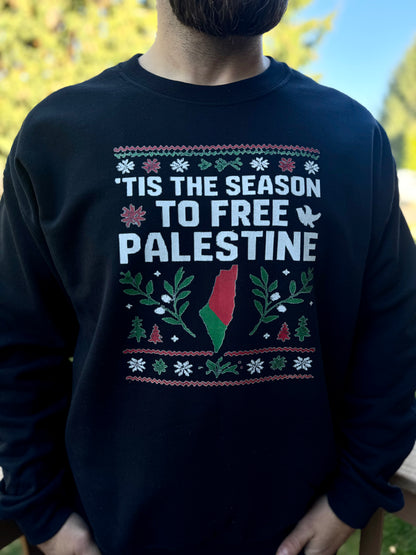 Tis the season to free Palestine Map Version Hoodie