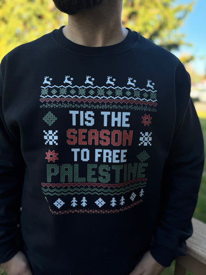 Tis the season to free Palestine Hoodie
