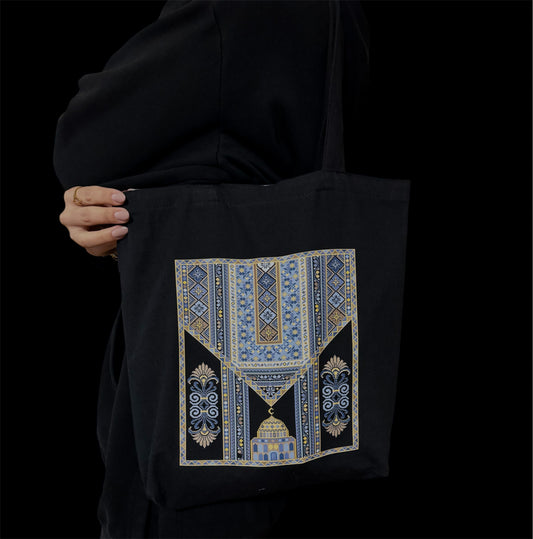 Sitti’s Aqsa Tatreez canvas Tote Bag